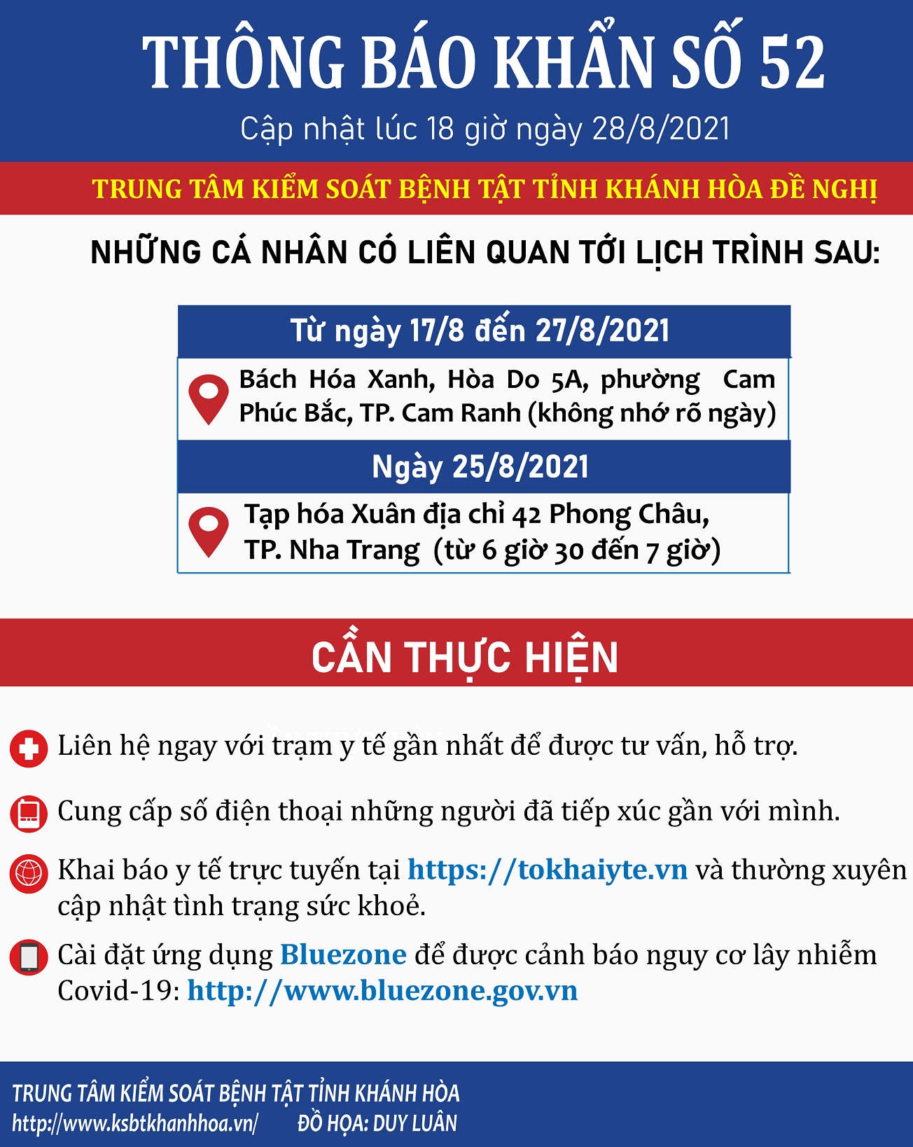 THÔNG BÁO KHẨN SỐ 52